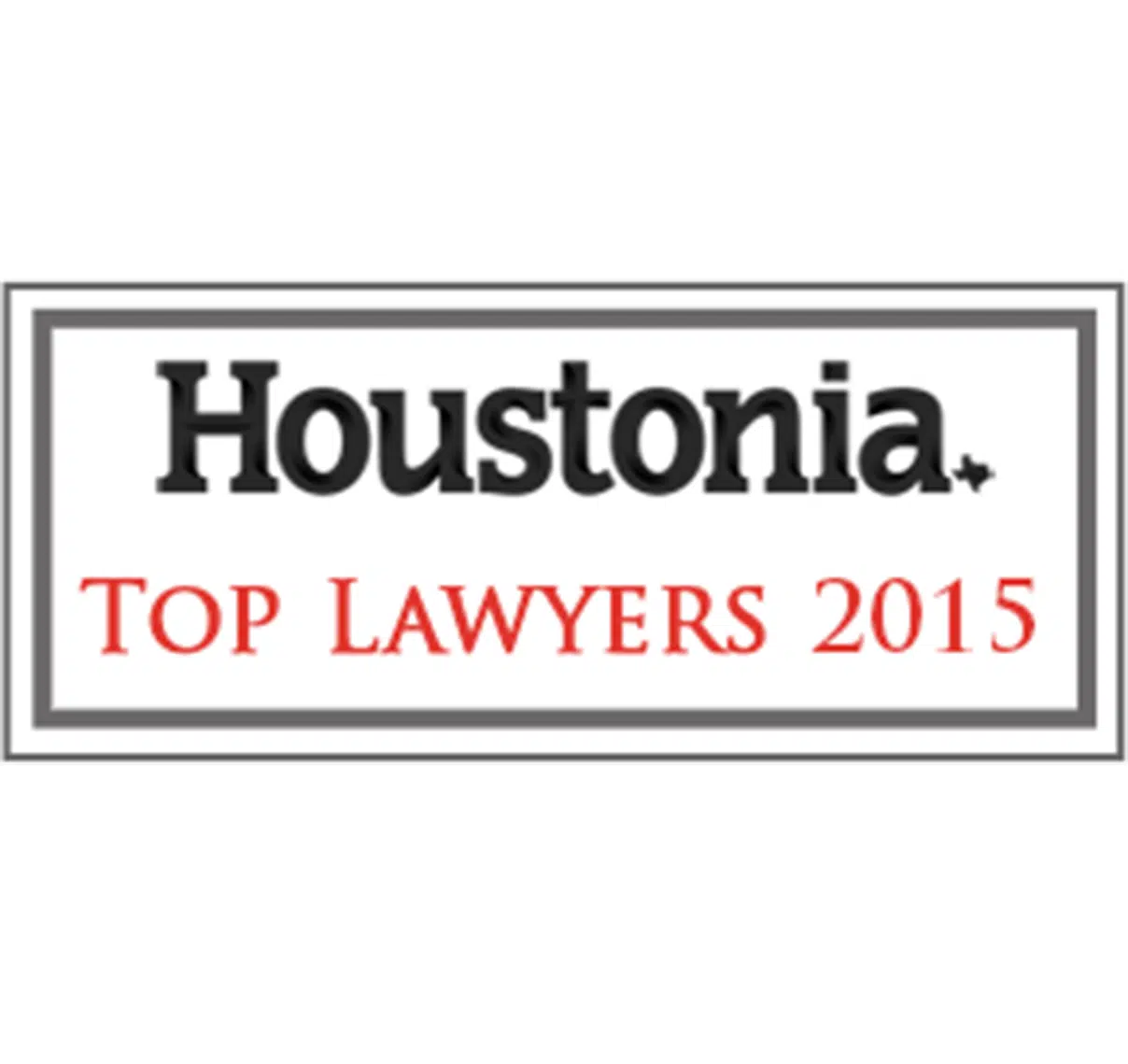 Houstonia Top Lawyers 2015 logo